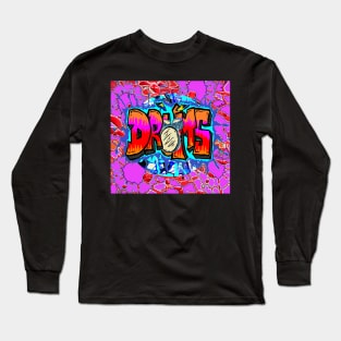 Drums Art Pink Art Long Sleeve T-Shirt